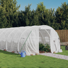 Staklenik s čeličnim okvirom bijeli 60 m2 20 x 3 x 2 m