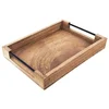 Northix Lesen servirni pladenj MANGO 35,5x25,5x5,5 cm