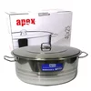 APEX Duboka šerpa, 40x25cm, 30l, Inoks, Srebrna