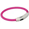 TRIXIE Ogrlica za pse, Svetleća, USB, Roze