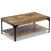vidaXL Klubska mizica iz mangovega lesa 100x60x38 cm