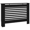 Pokrov za radijator crni 112 x 19 x 81,5 cm MDF