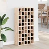 Stalak za vino 2 pcs Prirodna 56 x 25 x 56 cm