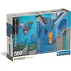 Clementoni - Puzzle Modra ulica v Chefchaouenu - 500 kosov