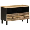 TV ormarić crni 70x33,5x46 cm Puno grubo drvo Mango