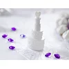PartyDeco Milni mehurčki v obliki poročne torte s srcem