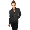 Womens nylon jacket Diamond Quilt black