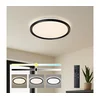 Brilagi - LED prigušiva stropno svetlo RIVO LED/72W/230V 3000-6000K crno O 50 cm + daljinski upravljač