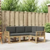 Set vanjskih sofa s jastukom 4 pcs Bijela i antracit