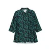 SHEEGO Bluza petrol/črna