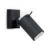 Sollux SL.0091 - Zidno spot svetlo RING 1xGU10/10W/230V crno