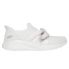 Skechers Ženske patike Slip-ins bobs squad chaos, Bele