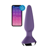 Satisfyer Plug-Ilicious 1 Analni vibrator, Sa aplikacijom, Vodootporan, 13.5cm, Ljubičasti
