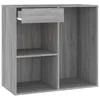 Vidaxl Kozmetična omarica siva sonoma 80x40x75 cm inženirski les