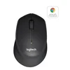 Logitech miška M330 Silent Plus brezžična črna 910-004909