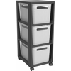 eoshop Komoda BRISEN 3x16 L - antracit/bela