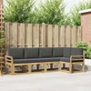 Set vanjskih sofa s jastukom 5 pcs Bijela i antracit