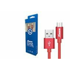 XWAVE Kabl USB2.0 na Micro USB 2 m/ 2A/ aluminium/ upleteni/ crvena