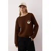 Trendyol Milla ženski duks Twoaw26Sw00091, braon-braon