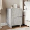 vidaXL Nočna omarica Betonsko siva 33,5 x 34,5 x 50 cm Inženirski les