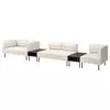 LILLEHEM Modul. sofa 5-sed s pom. stočićem, Vissle/bež metal