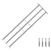 vidaXL Zavarovalna rešetka za okna z 3 prečkami 3 pcs 930-1740 mm