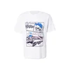 JACK & JONES Majica JJTRACK SKULL modra / pastelno lila / črna / bela