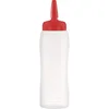 ARAVEN Stisljiva steklenica, LDPE, o: 75 mm, 273 mm, prostornina: 0,75 L, rdeča