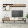 Hanah Home Milan TV TV polica, Braon-Krem