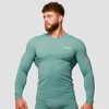 GymBeam Kompresijska majica dugih rukava Mid Blue