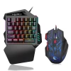 INF Enoročna igralna tipkovnica, tipkovnica, miška, naslon za zapestje z osvetlitvijo RGB, (21537923)