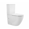 M B Wc školjka ROUND MONOBLOK beli Rimless z desko soft close