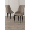 Hanah Home Set stolica Trex, 46x95x42 cm, 4 komada, Crno-smeđe