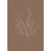 Venture Design Poster Risani list 50x70 cm Rjava