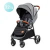 KINDERKRAFT Kolica za bebe GRANDE PLUS siva