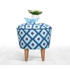 Atelier del Sofa Tabure 42x42x42, Plavo-Belo