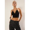 Trendyol Black V Neck Woven Bustier