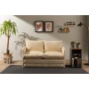 Atelier del Sofa Dvosed na razvlačenje Saga, 128 x 70 x 66 cm, Krem