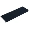 Vidaxl Preproge za stopnice samolepilne 15 kosov 65x21x4 cm temno modre pravokotne robove