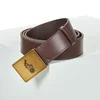 Polo Ralph Lauren Moški pas 36Mm Pp Plaque Belt 405691693002 Rjava