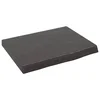 Zidna polica tamnosmeđa 40x30x(2-4) cm od obrađene hrastovine