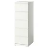 STORKLINTA Komoda s 5 fioka, bela, 40x50x120 cm
