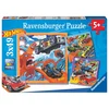 Northix Puzzle Hot Wheels 3 kompleti po 39 kosov