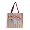 Cath Kidston Nakupovalna torba svetlo bež/nebeško modra/kaki/rubin rdeča