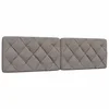vidaXL Blazina za vzglavje taupe 180 cm blago