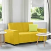 Vidaxl Dvosed kavč rumen 160x78x84 cm žamet