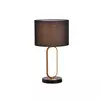 Rabalux Stona lampa Domiro, LED, 8W, 3000K+E27, 46,5cm, Zlatno-crna