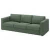 VIMLE Sofa trosed, Knäbäck sivozelena