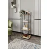 Hanah Home Polica za kuću Bookcase, 34x140x34 cm, Boje oraha