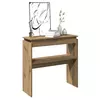 Konzolni stol Artisan hrast 102x30x80 cm izrađeno drvo